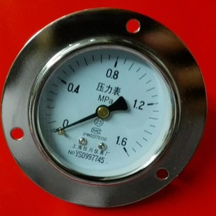 m14x1.5 60mm 1.6mpa 60zt 轴向带边压力表 60zq