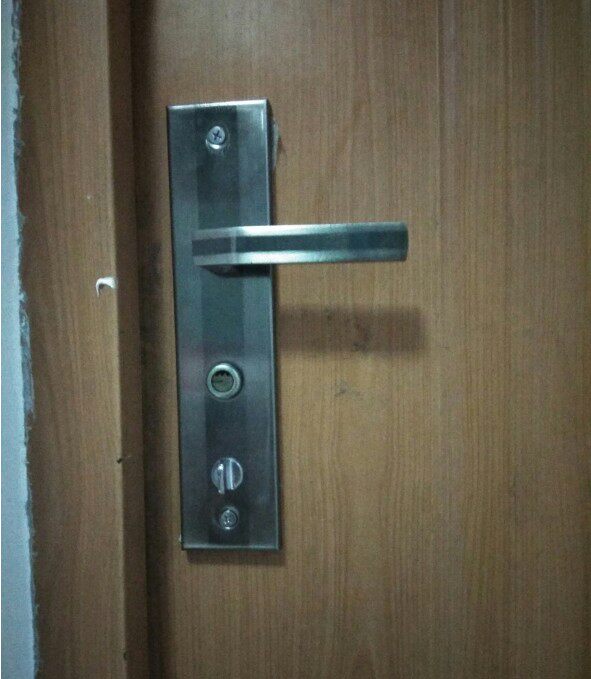 老式锁11型全套盼盼防盗门铸成星月神春天防盗门锁体锁心把手套装