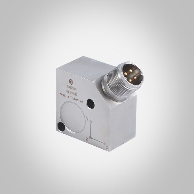 三轴振动传感器IEPE压电式震动计探头风机泵轴承速度变送器4~20mA