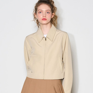 idea韩系高级感短款 General 翻领外套小个子夹克上衣BD9502 现