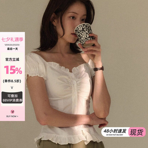 短袖女上衣夏薄款轻奢高级感