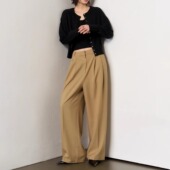 现 裤 General idea春季 老钱风宽松剪裁西装 直筒休闲韩系长裤 女