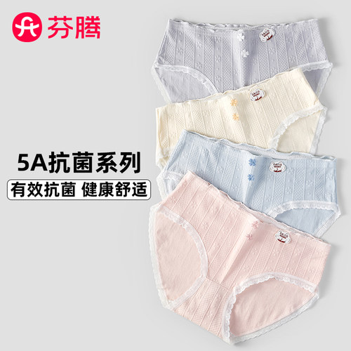 芬腾中腰内裤女抗菌透气
