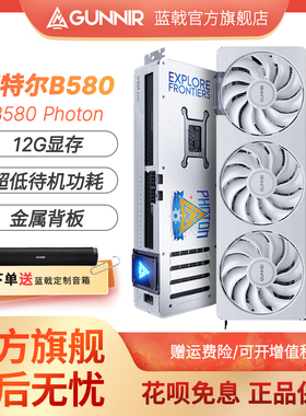 蓝戟Intel B580 Photon 12G OC 2850Mhz GDDR6游戏电脑台式显卡