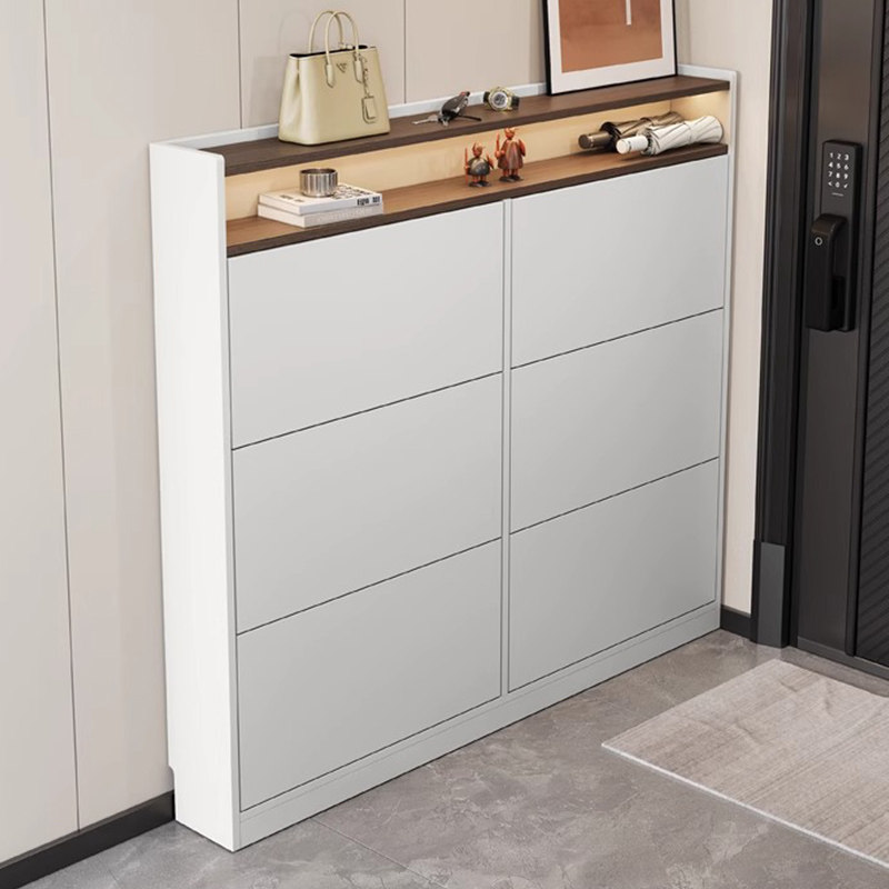 现代简约超薄翻斗鞋柜家用门口走廊玄关柜2025新款实木入户收纳柜,住宅家具,鞋柜,淘宝优惠券,粉丝福利购,淘宝优惠卷