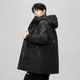 简约系列鹅绒男式 连帽中长款 时尚 羽绒服J00142805