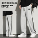 休闲裤 男青年中学生直筒长裤 女 卫裤 兰瑟姆三叶草三条杠纯棉运动裤