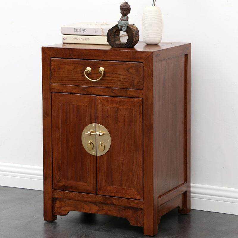 中式实木靠墙床头柜老榆木茶具储物柜玄关边角几柜家用落地矮柜子,住宅家具,其它柜类,淘宝优惠券,粉丝福利购,淘宝优惠卷