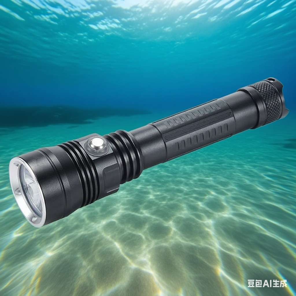 HD701潜水手电筒P70照明5000流明防水开关白光黄光手电户外探险