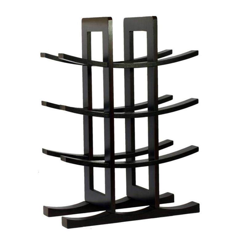 源头工厂简约时尚复苏欧式创意木质红酒架摆件现代简约竹制酒架七