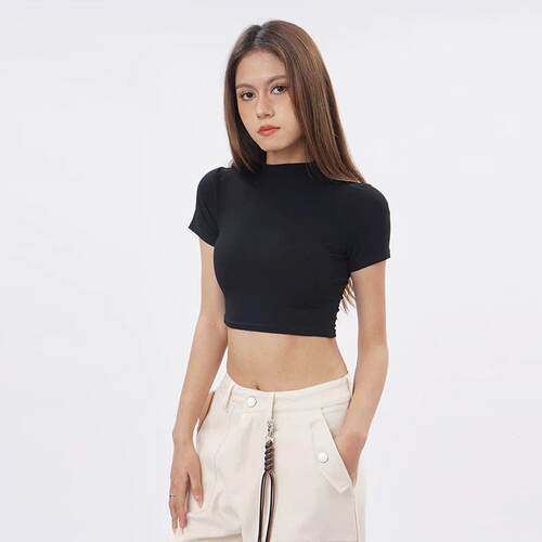 nuuds Baby Tee | Viral Fitted Basic Cotton Tee | Smooth Stre
