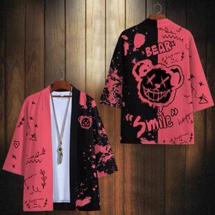 Chinese Style Crane Kimono Cardigan, Harajuku Improved