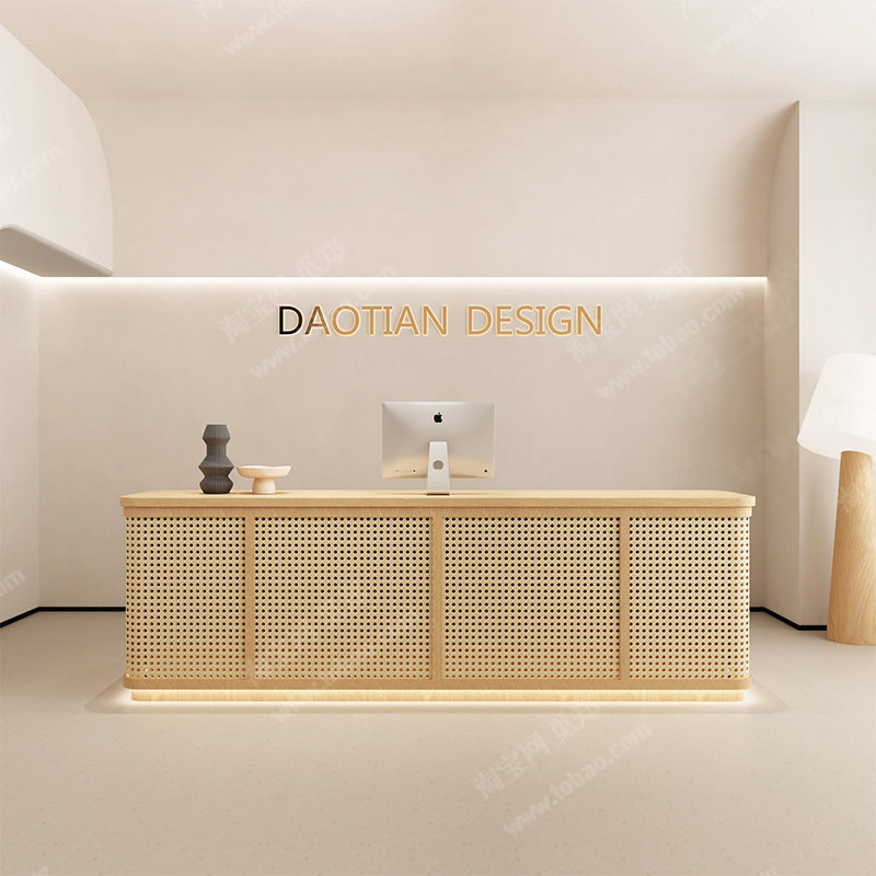 现代风收银台吧台前台服装店童装店女装店柜台花店美容院轻奢成品