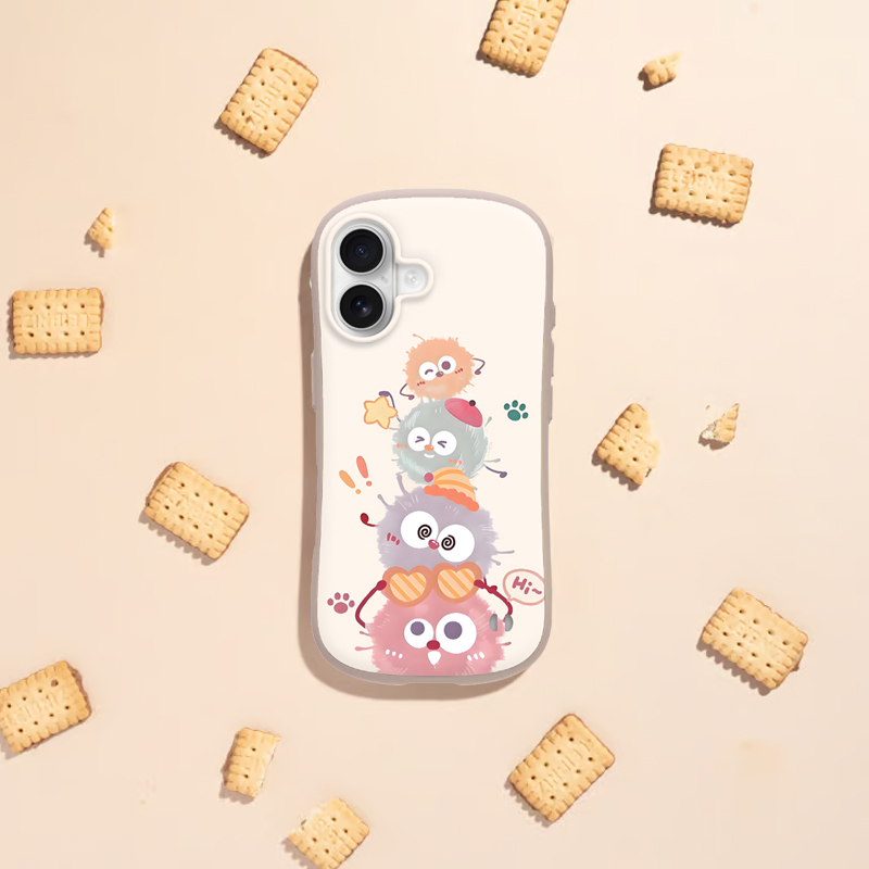 小蛮腰彩色煤球iPhone手机壳