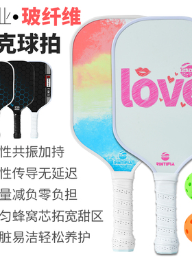 玻纤匹克球拍高颜值 青少年成人学生训练专业级pickelball全套装