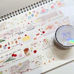 胶带分装丨【栗栗斯】甜品系列味味甜味记录册盐系草莓面包胶带