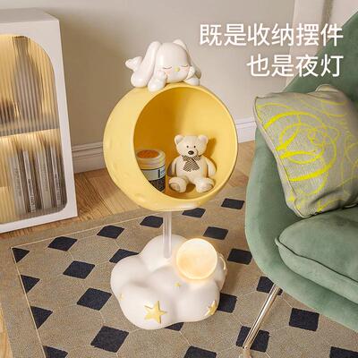 落地摆件客厅沙发边的摆设电视柜收纳置物可爱现代家居大型装饰品