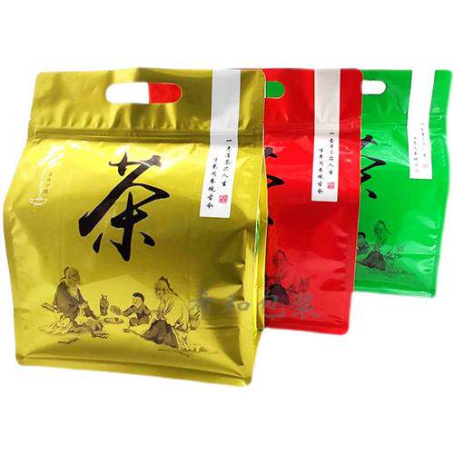 大号金色茶叶包装袋高档1斤半斤围炉煮茶图红茶绿茶养生茶礼品袋