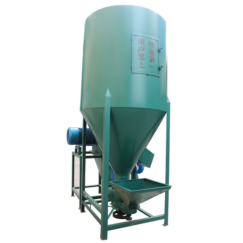 立式猪用饲料机粉碎搅拌无尘养殖一体机鸡饲料粉碎搅拌航航混料机