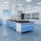 NARD实验室工作台钢木实验台全钢试验边台物理化学实验桌通风橱柜