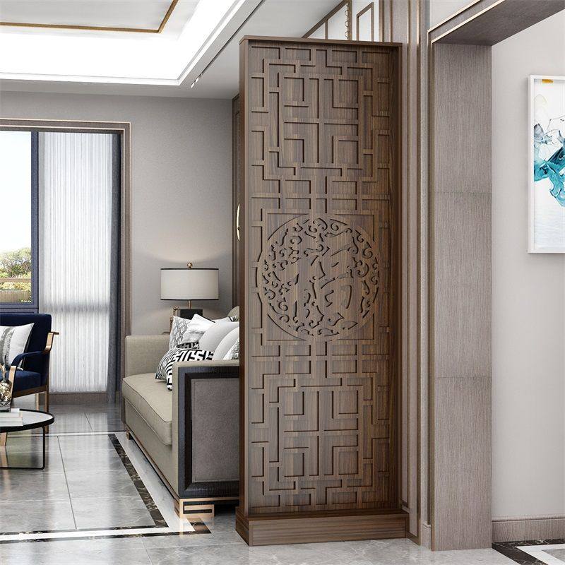 新中式入户屏风客厅木质玄关隔断柜酒店办公装饰遮挡座屏玄关架,住宅家具,座屏,淘宝优惠券,粉丝福利购,淘宝优惠卷