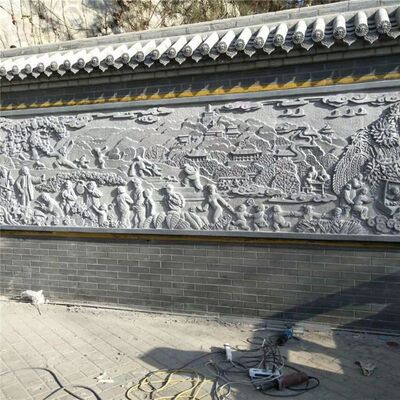 大理石历史文化墙汉白玉石雕景墙博物馆广场革命红军长征人物浮雕