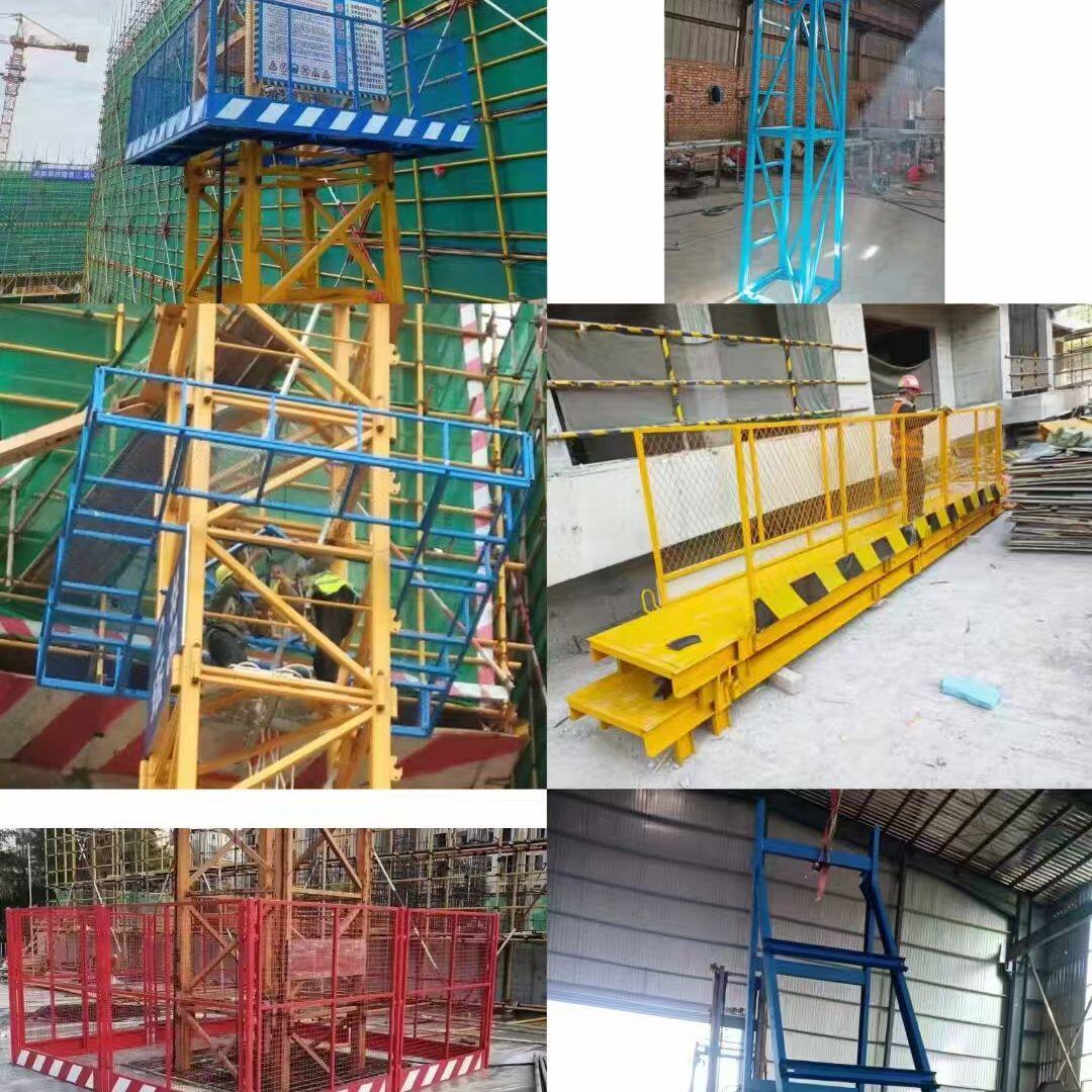 工地塔吊防攀爬装置高空防坠落防护网围栏建筑护栏操作平台工作台