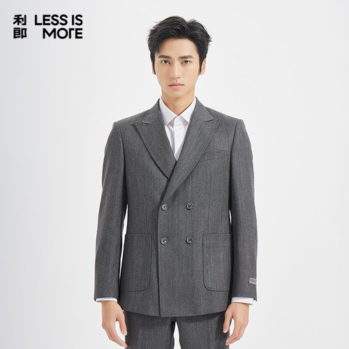【商场同款】利郎奥莱西服套装2025青年商务秋季新款两件套西装男