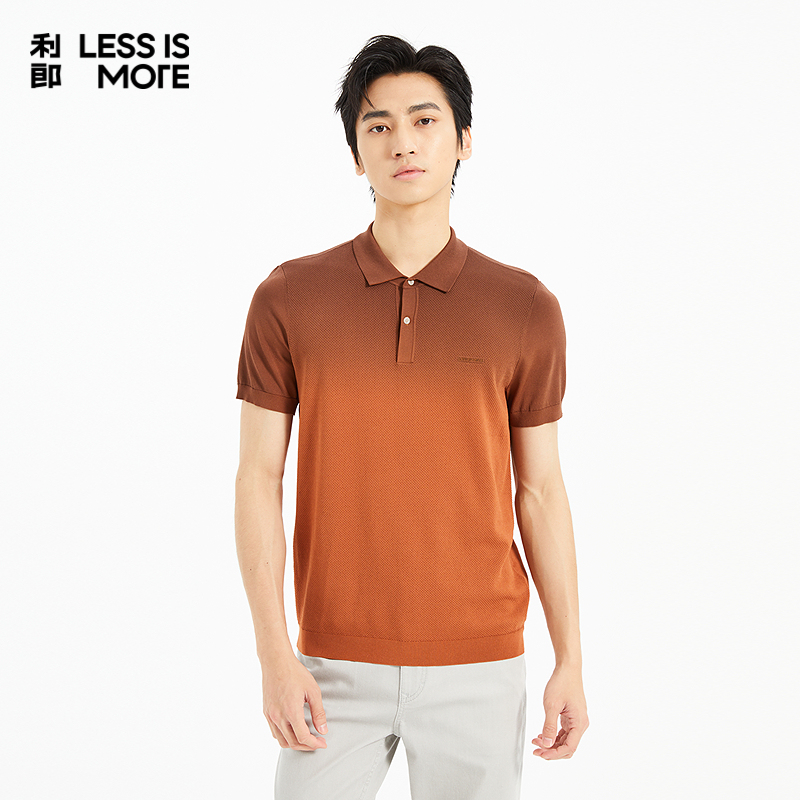 【粘纤混纺】利郎奥莱短袖POLO衫男2025夏季新款休闲短tQ5XTX520