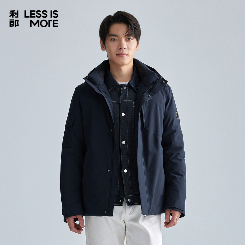 利郎LESSISMORE青年商务羽绒服