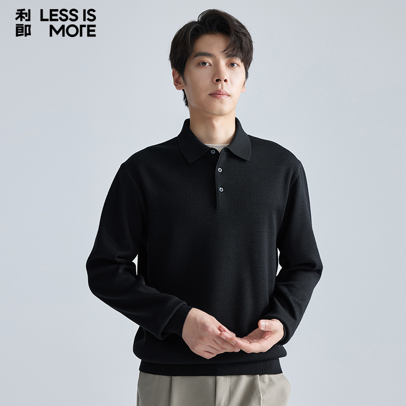 利郎LESSISMORE青年商务毛衫