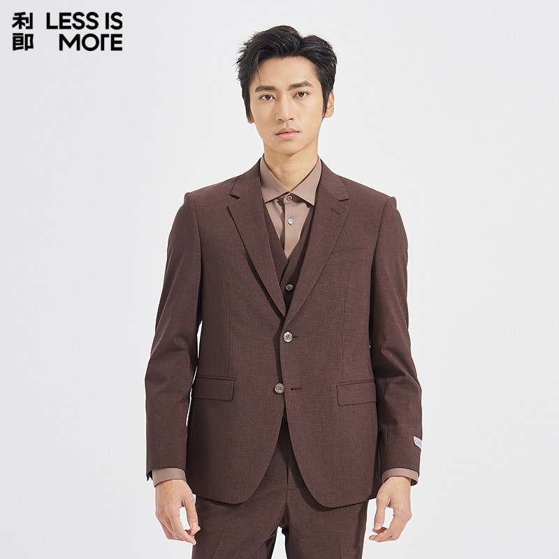 【商场同款】利郎奥莱西服套装2025青年商务秋季新款三件套西装男