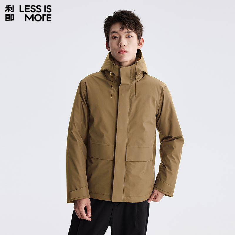 【商羽鲜绒】利郎奥莱羽绒服2025冬季新款时尚休闲保暖抗寒外套男