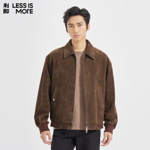 男士 新款 利郎奥莱真皮皮衣2025青年商务秋季 轻奢外套 商场同款