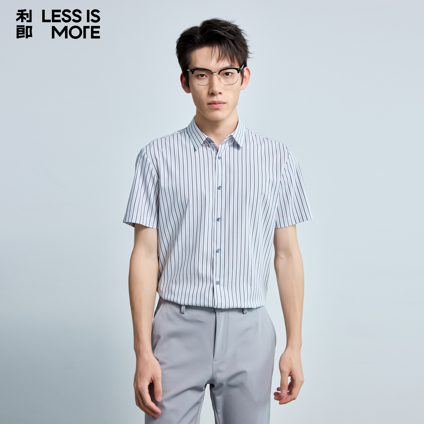 【莫代尔】利郎奥莱短袖衬衫男2026年夏季新款时尚百搭休闲衬衣
