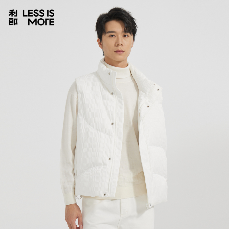 【商场同款】利郎奥莱羽绒马甲男2025冬新款保暖轻薄外套Q4DMJ002