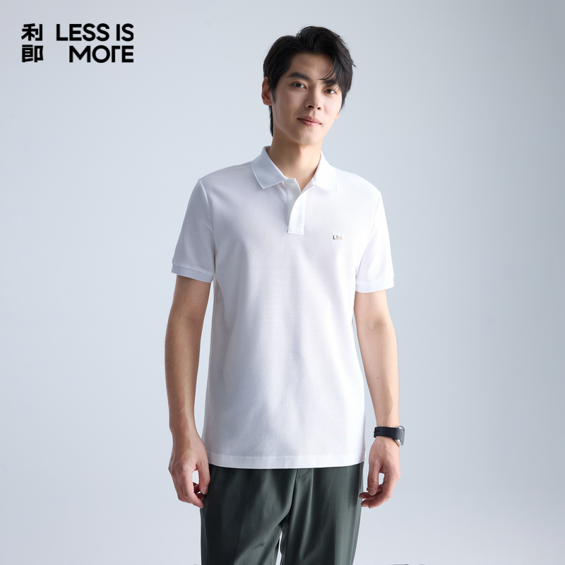 【撞色LOGO】利郎奥莱短袖POLO衫男2025夏季新款休闲短tA5XTX108