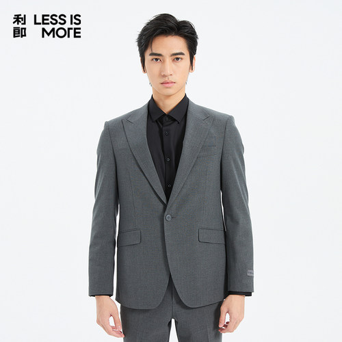 【双色条纹】利郎奥莱西服套装2026春季新款两件套时尚修身西装男