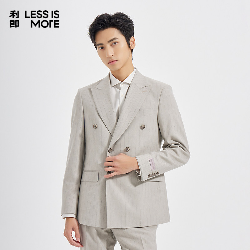 【商场同款】利郎奥莱西服套装2025青年商务秋季新款两件套西装男