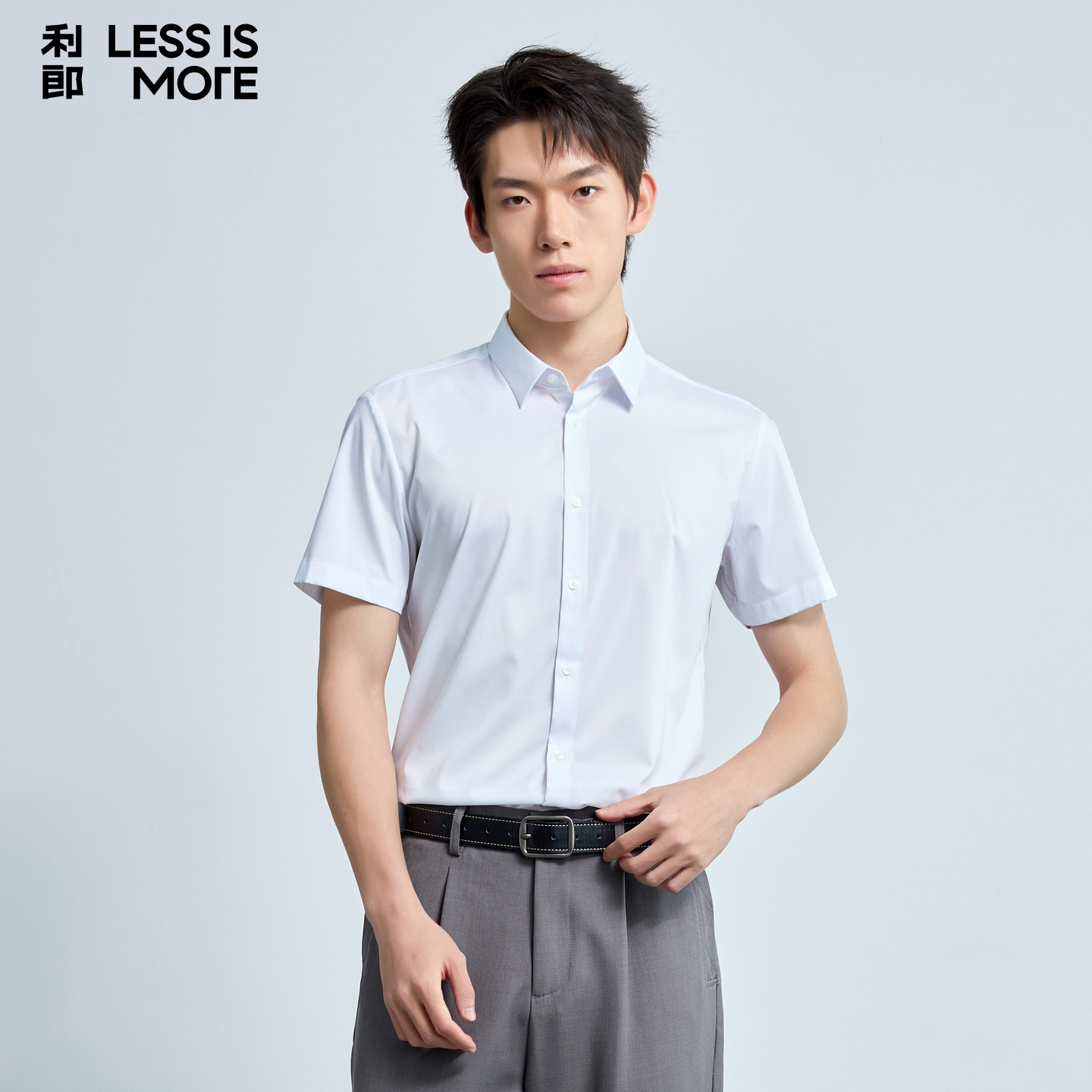 【莫代尔】利郎奥莱短袖衬衫男2026年夏季新款时尚百搭休闲衬衣