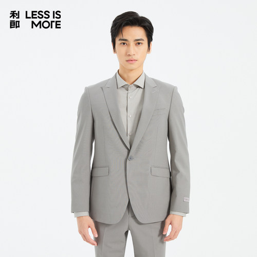 【戗驳领设计】利郎奥莱西服套装2026春新款两件套时尚修身西装男