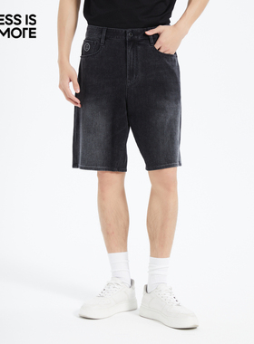 【万向弹面料】利郎奥莱短裤男2025夏新款时尚牛仔五分裤Q5XST102