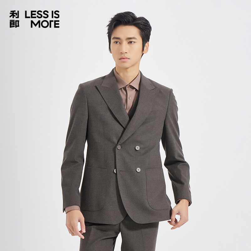 【商场同款】利郎奥莱西服套装2025青年商务秋季新款三件套西装男