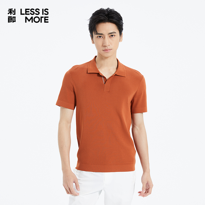 【粘纤混纺】利郎奥莱短袖POLO衫男2025夏季新款休闲短tQ5XTX519