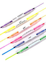 Key student highlights: Highlighter markers, highlighters, six-color candies, color labels, suitable for preschool, primary, secondary and college students, quick-drying thumbnail 6