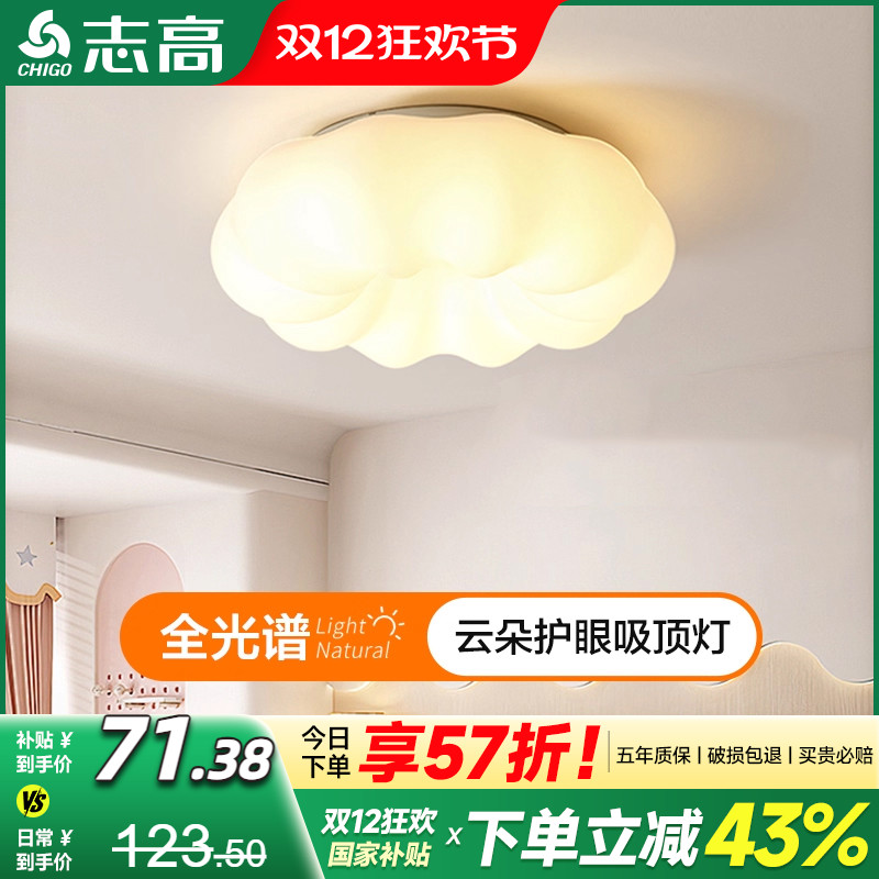 志高2024网红浪漫卧室房间吸顶灯