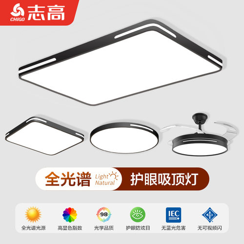 全光谱护眼卧室主灯2025新款led吸顶灯现代简约大气大灯全屋组合