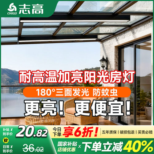 阳光房专用办公灯全光谱吸顶灯