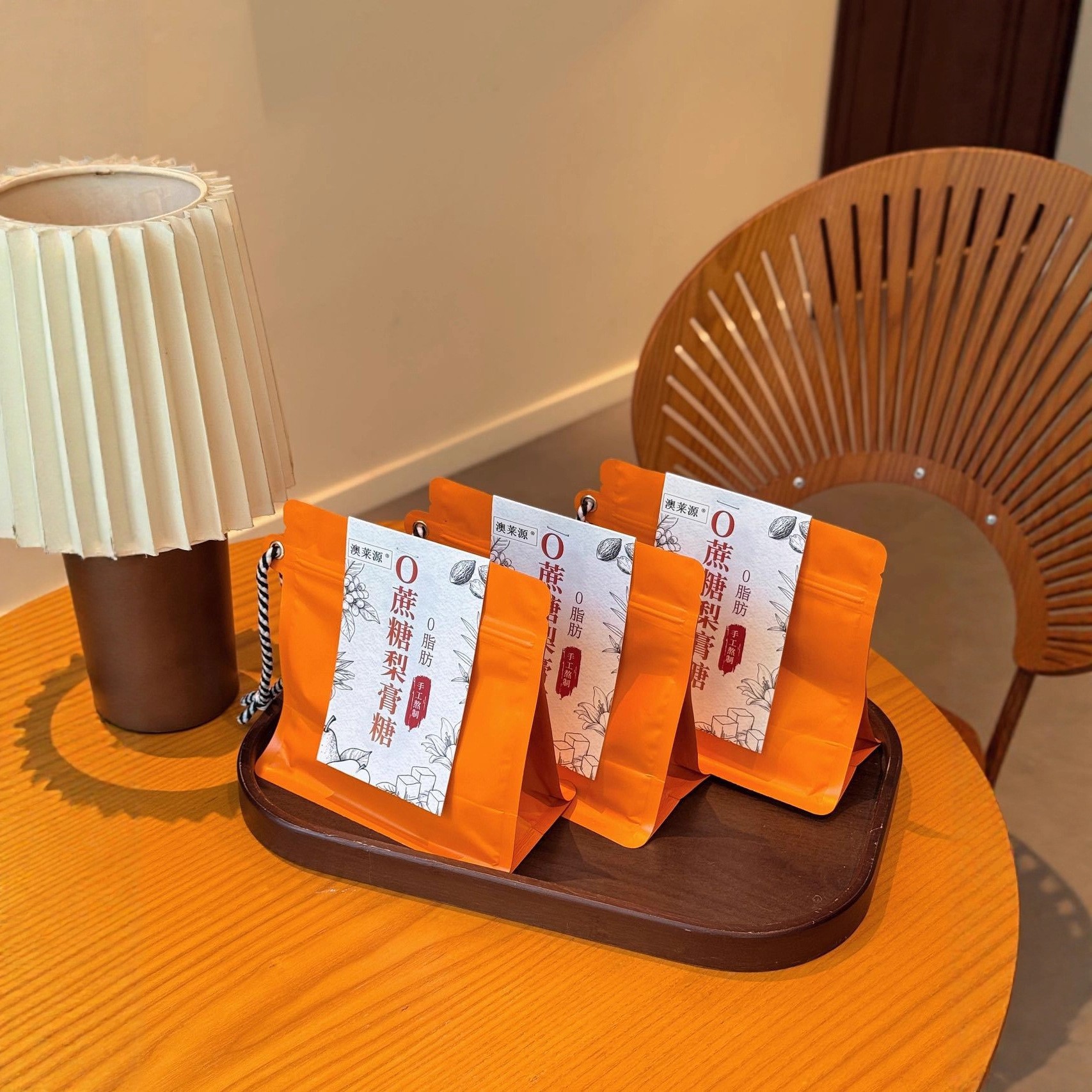 澳莱源·0蔗糖梨膏糖正宗百草润喉清润凉喉薄荷硬糖网红休闲食品