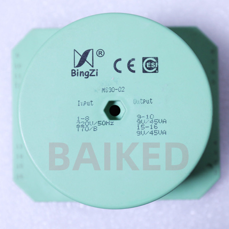 BingZiMS90-02Input1-8220V/50HZT70/BOutput9V/45VA绿色
